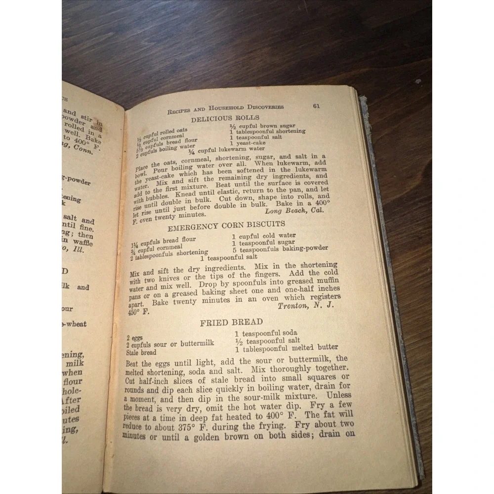 Vintage 1922 Good Housekeeping Book of Menus Recipes And Household Discoveries
